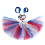 American Independence Day Kid Girl American Flag Tutu Dresses