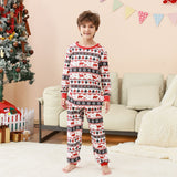 Family Matching Parent-child Loungewear Christmas Plaid Splicing Pajamas