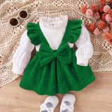 Infant Baby Girl Spring Autumn Cute Bow Dress