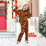 Halloween Parent-child Pajama Pumpkin Funny Devil Print Loungewear
