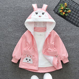 Children's Clothing Girls Coat Hooded Cartoon Trench Coat Older Children Boys Spring Coat Jacket Cardigan