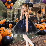 1-10T Kid Baby Girl Animal Glowing Princess Halloween Mesh Dresses