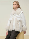 2-8T Kid Girl Outerwear Faux Fur Stylish Thickened Winter Cotton Jacket Coats