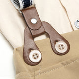 Baby Boy British Gentleman Long Sleeve Overalls 3 Pcs Set