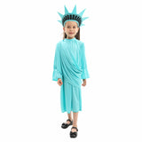 American Free Muse Independence Day Kid Girl Costume Dress Set