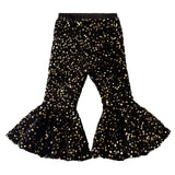 3M-6T Kid Baby Girls Fashion Stretch Sequins Flared Pants
