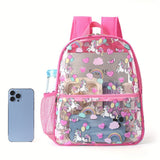 Transparent Backpack Waterproof PVC Student School Bag Transparent Backpack