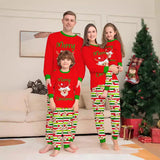 Family Matching Snowman Snowflake Letter Cartoon Christmas Printed Loungewear Pajamas