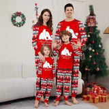 Family Matching Christmas Parent-child Polar Bear Print Pajamas Loungewear