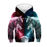 Children's Long-sleeved Hooded Pullover Sweater Trendy Children's Pullover Top