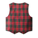 1-5Y Kid Baby Boys Red Plaid Christmas Suit Multi-piece Set