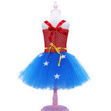 1-6T Kid Baby Girl European American Halloween Role Playing Mesh Dress