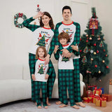 Family Matching Santa Claus Letters Christmas Parent-child Print Loungewear Pajamas