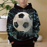 2-12T Kid Boys Long-sleeved Ball Print Leisure Sports Suit 2 Pcs Set