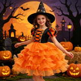 Halloween Party Children's Ceremony Princess Dress Child Cake Dress Child Skirt Cosplay Costume