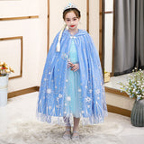 Kid Girls Shawl Aisha Cape Frozen Princess Warm Coats