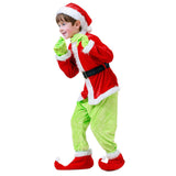 3-10T Kid Boy Grinch Christmas Cosplay Costumes