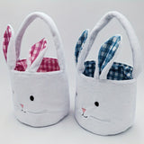 Easter Home Party Egg Hunting Game Basket Rabbit Doll Fabric Basket