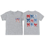 Kid Boy Girl USA Independence Day Printed Crew Neck Short Sleeve T-Shirt