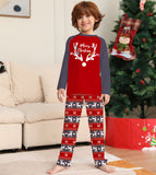 Family Matching Parent-Child Deer Christmas Long Sleeve Suit Loungewear Pajamas
