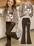 3-12T Kid Girl Suits Youth Fashion Trends Long Sleeves Suits 2 Pcs Set