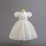 Kid Baby Girl Evening Light Luxury Niche Pink Host Performance Dress