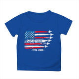 Kid Girl Boy 250th Anniversary Independence Day Printed Comfortable Casual T-Shirt