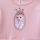Kid Baby Girl Frozen Princess Elsa Autumn Gauze Dress