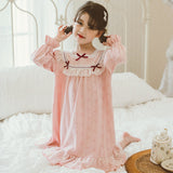 Kid Girl Long Sleeve Nightdress Pajamas Loungewears