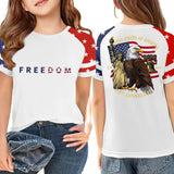 Kid Girl USA Independence Day 250th Anniversary Summer T-Shirt Tops