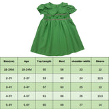 Kid Baby Girls Summer Embroidered Four-leaf Cute Doll Dress