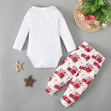 Baby Girl Spring Autumn Long-sleeved Crewneck Letter 2 Pcs Sets