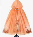 Children's Halloween Cloak Cloak Foreign Trade Children's Orange Pumpkin Broom Cartoon
