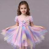 2-8T Kid Baby Girl Cotton Unicorn Mermaid Princess Dresses