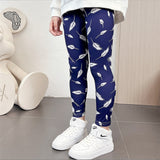 2-12T Kid Girl Autumn  Summer Nine-point Thin Pants Leggings