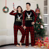 Family Christmas Parent-Child Pajamas Homewear Deer Pajamas