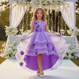 Kid Girl Tutu Multi-layer Mesh Wedding Flower Performance Dress