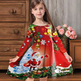 Girls Dress Romantic Color Playful Cartoon Cute Girls Dress
