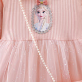Kid Princess Elsa Autumn Ice and Snow Romance Dress
