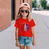 Kid Boy Girl USA Independence Day Fashion Short Sleeve T-Shirt Summer Top