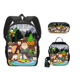 South Park School Polyester Backpack Pen Lunch Bag 3 Pcs Sets