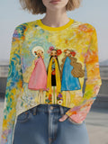 2-10T Kid Baby Girl Fashion Versatile Digital Printing Shirts