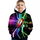2-12T Kid Boys Long-sleeved Ball Print Leisure Sports Suit 2 Pcs Set