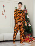 Halloween Parent-child Pajama Pumpkin Funny Devil Print Loungewear