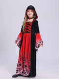 Cosplay Halloween Royal Vampire Costume, Girl Character Witch Dress Up Party