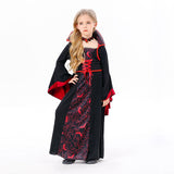 Halloween Children's Witch Costume Cross-border Cosplay Cos Vampire Stage Performance Costume