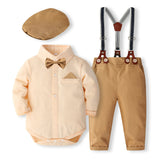 Kid Boy Host British Style Suit 2 Pcs Sets