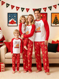 Family Matching Christmas Parent-child Pajamas Printed Fashion Long-sleeved Loungewear Set