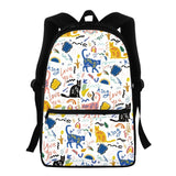 Kid School Dinosaur Sloth Print Student Bag