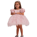 6M-12T Kid Baby Girl Fairy Catwalk Tutu Piano Performance Dresses